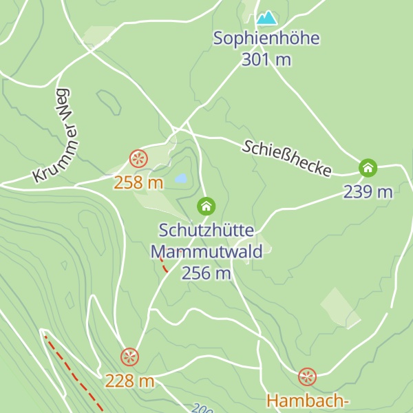 Map of Schutzhütte Mammutwald