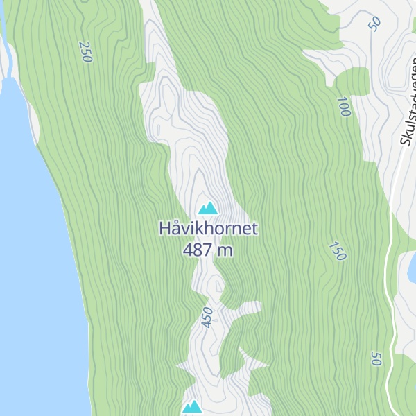 Map of Håvikhornet