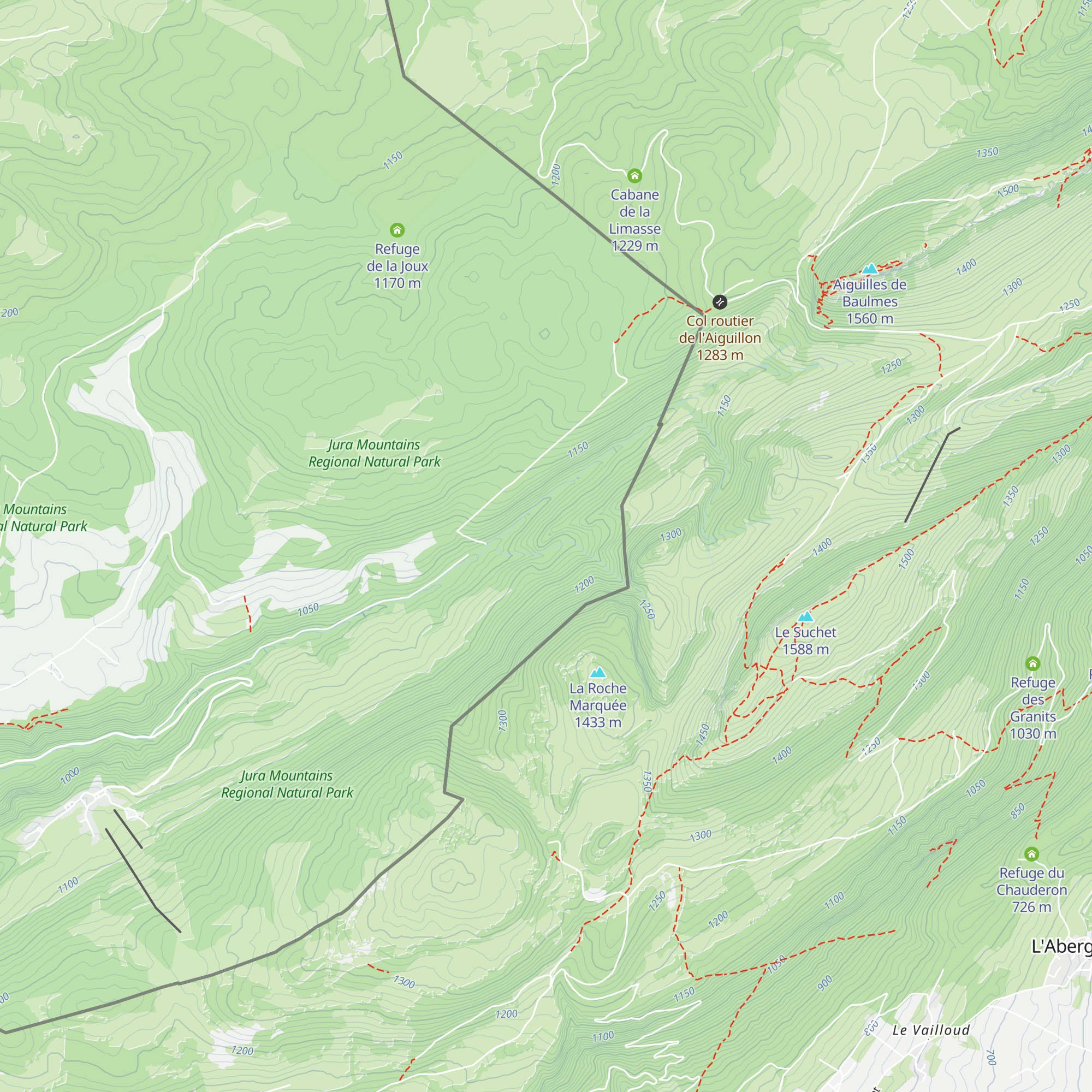 Cabane du Petit Nerveau map
