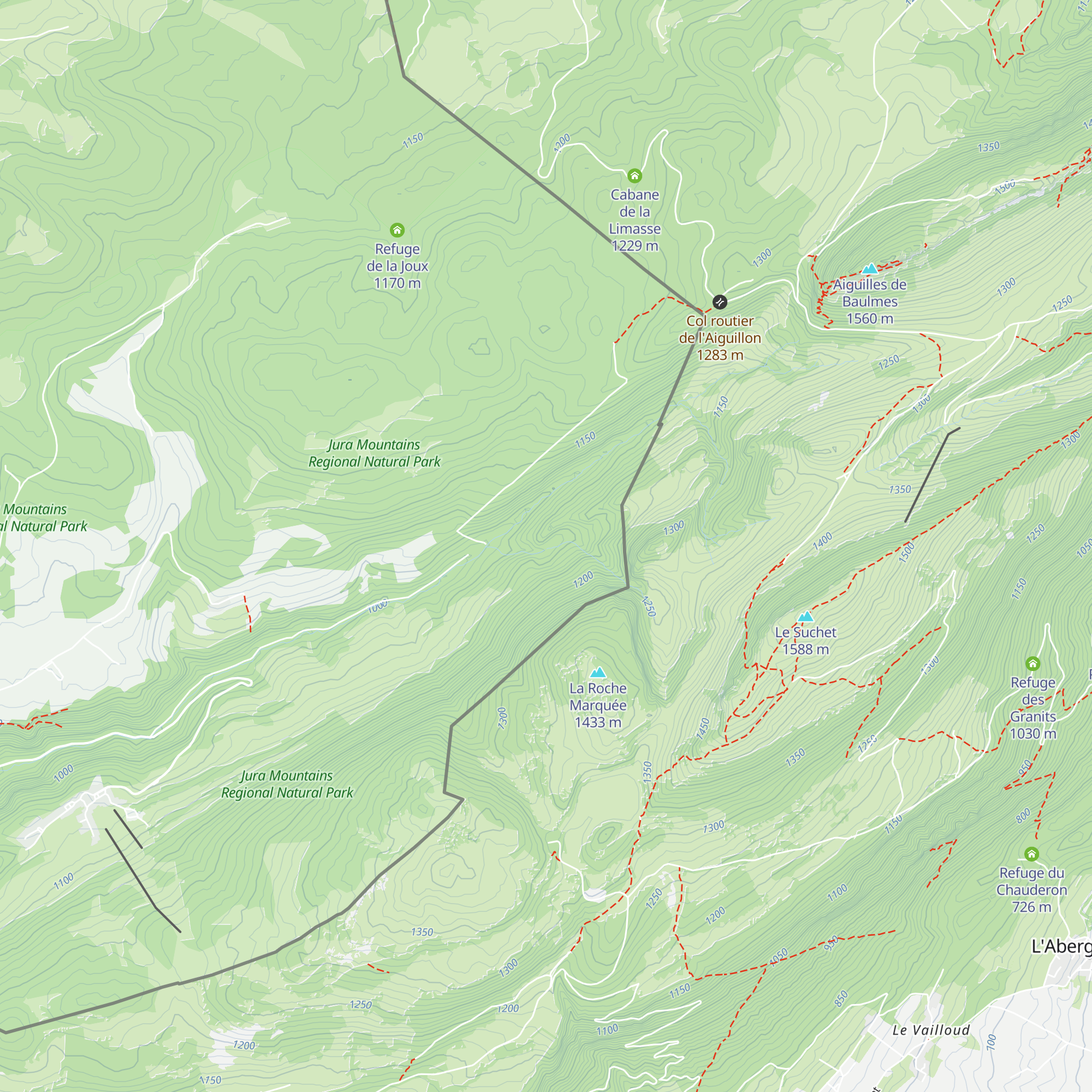 Cabane du Petit Nerveau map