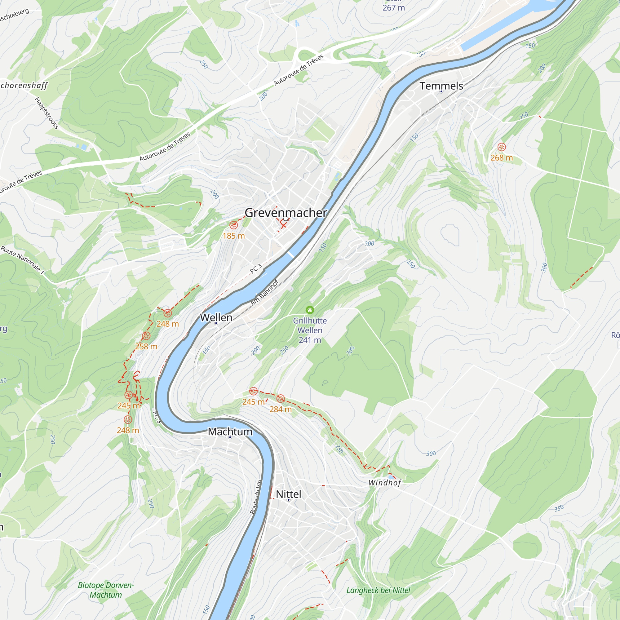 Grillhütte Wellen map
