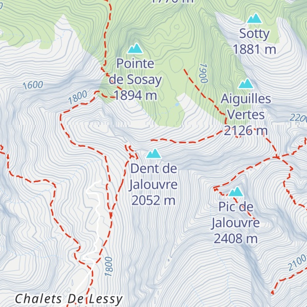 Map of Dent de Jalouvre