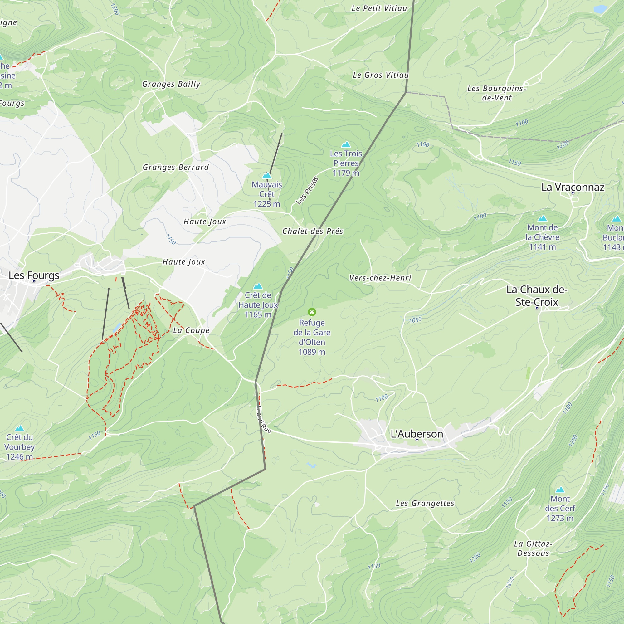 Refuge de la Gare d'Olten map