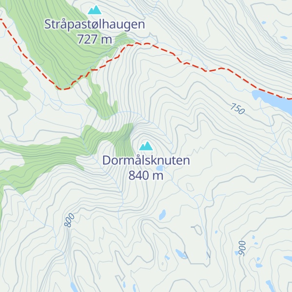 Map of Dormålsknuten