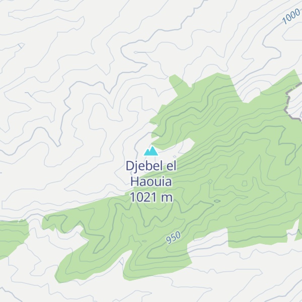 Map of Djebel el Haouia