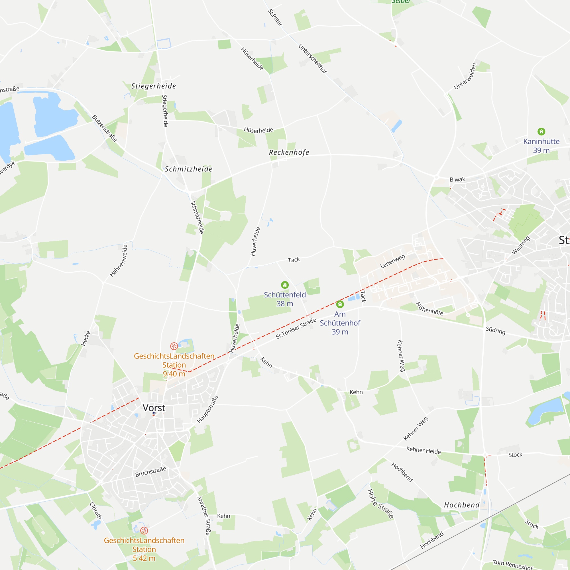 Schüttenfeld map