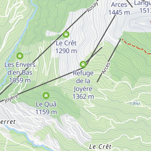 Map of La Joyère