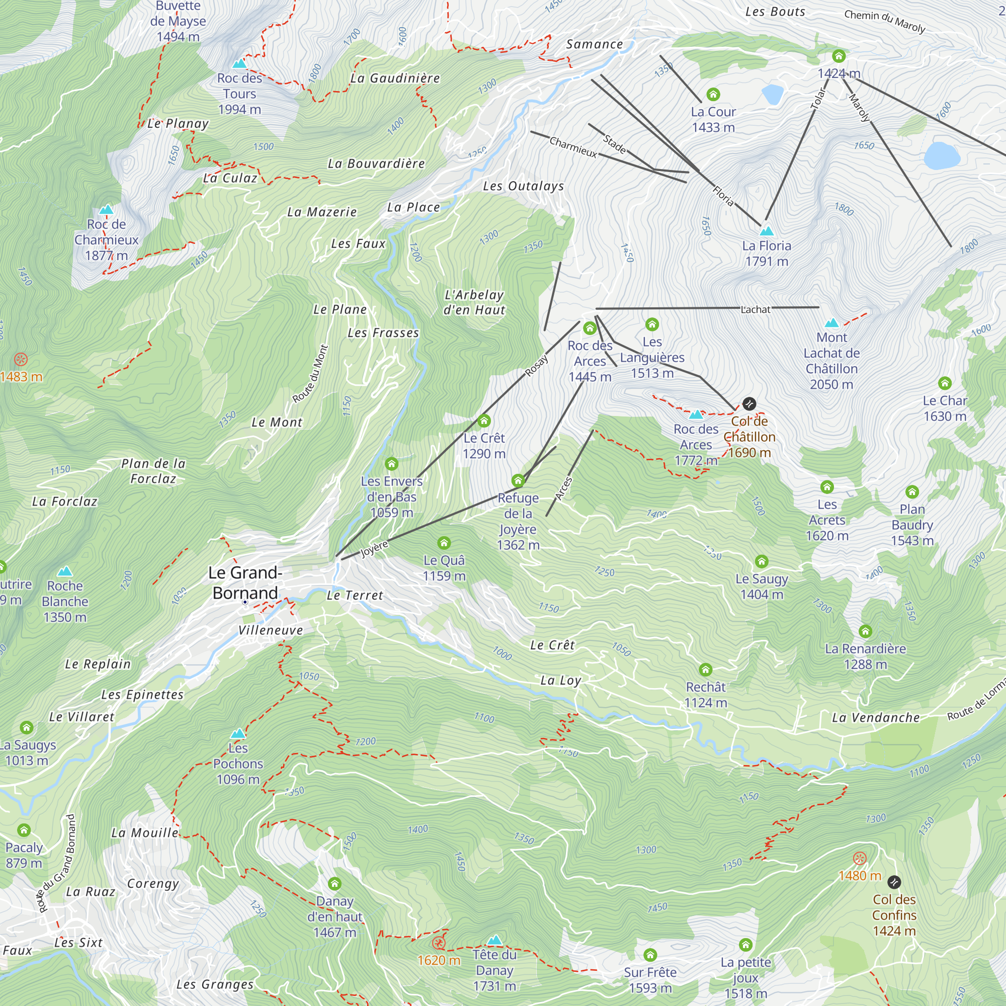 La Joyère map
