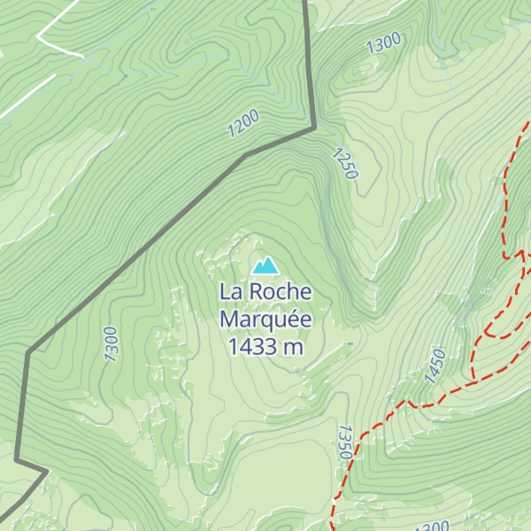Map of La Roche Marquée