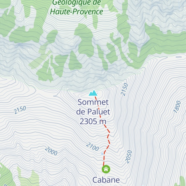 Map of Sommet de Paluet