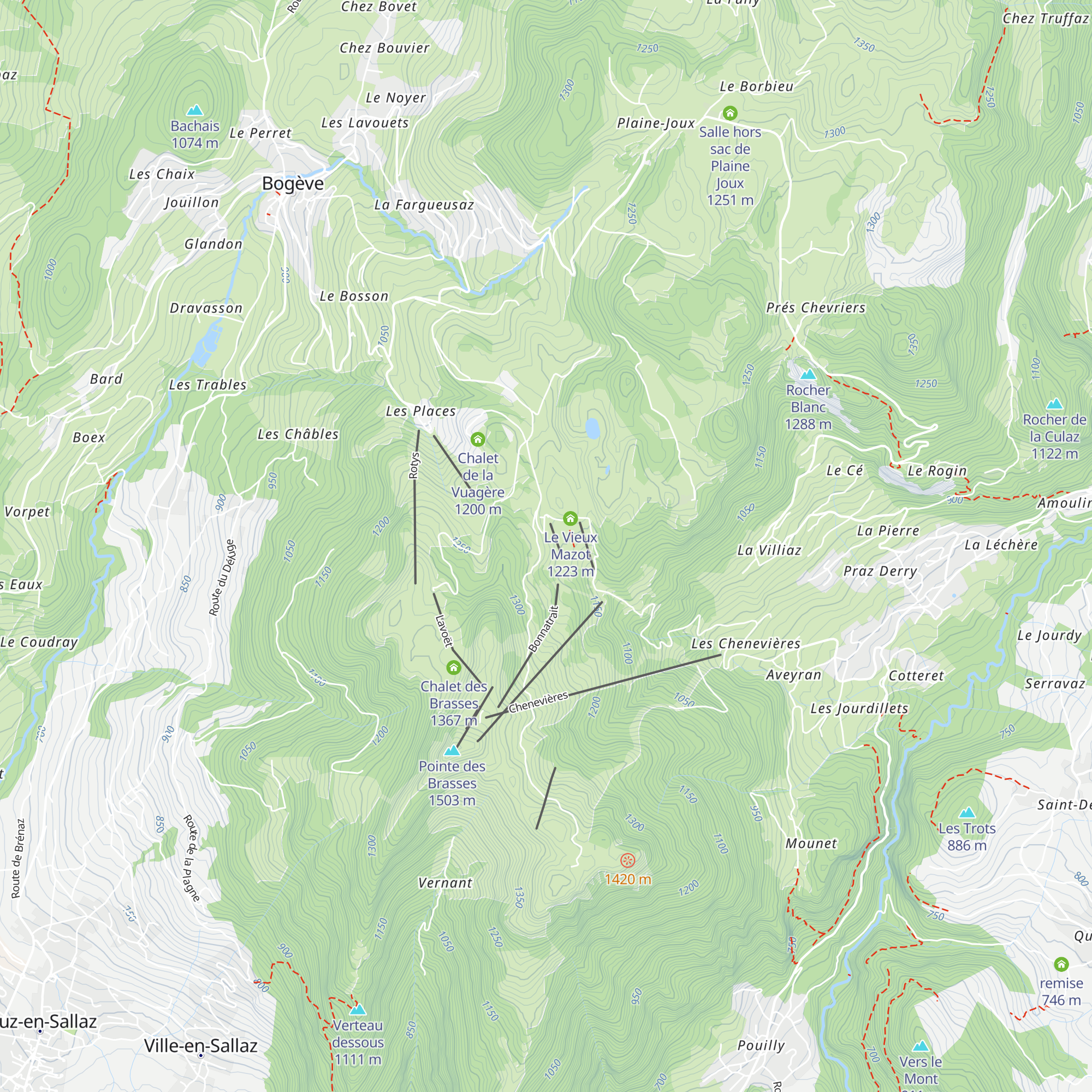 La Chaine d'Or map