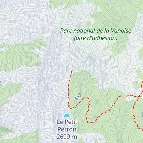 Map of Grand Perron des Encombres