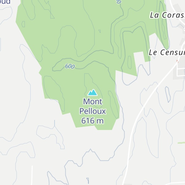 Map of Mont Pelloux