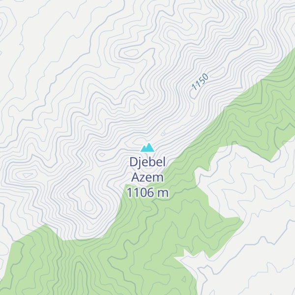 Map of Djebel Azem