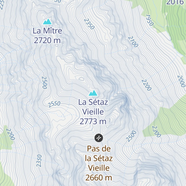 Map of La Sétaz Vieille
