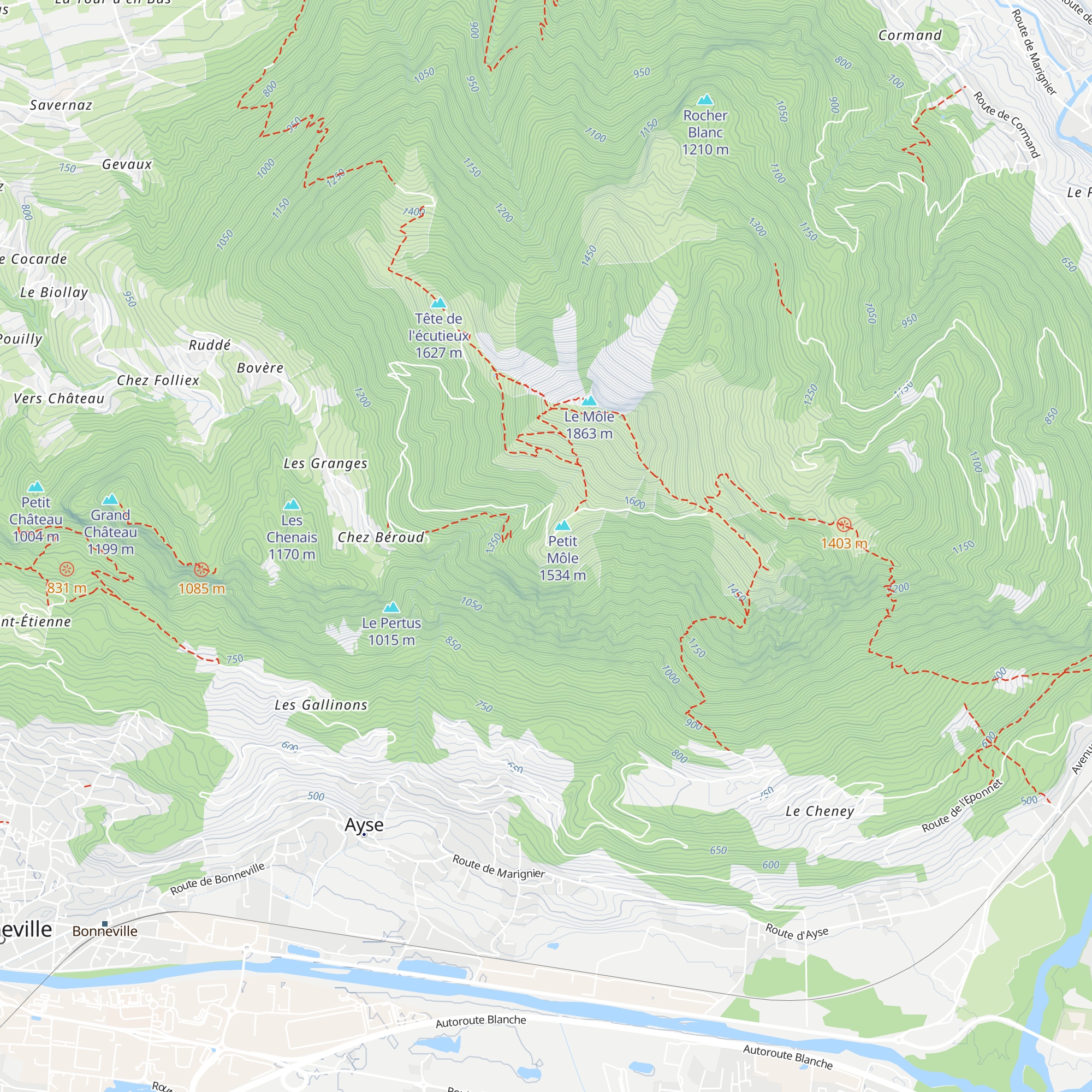 La Bergerie d'Ayze map