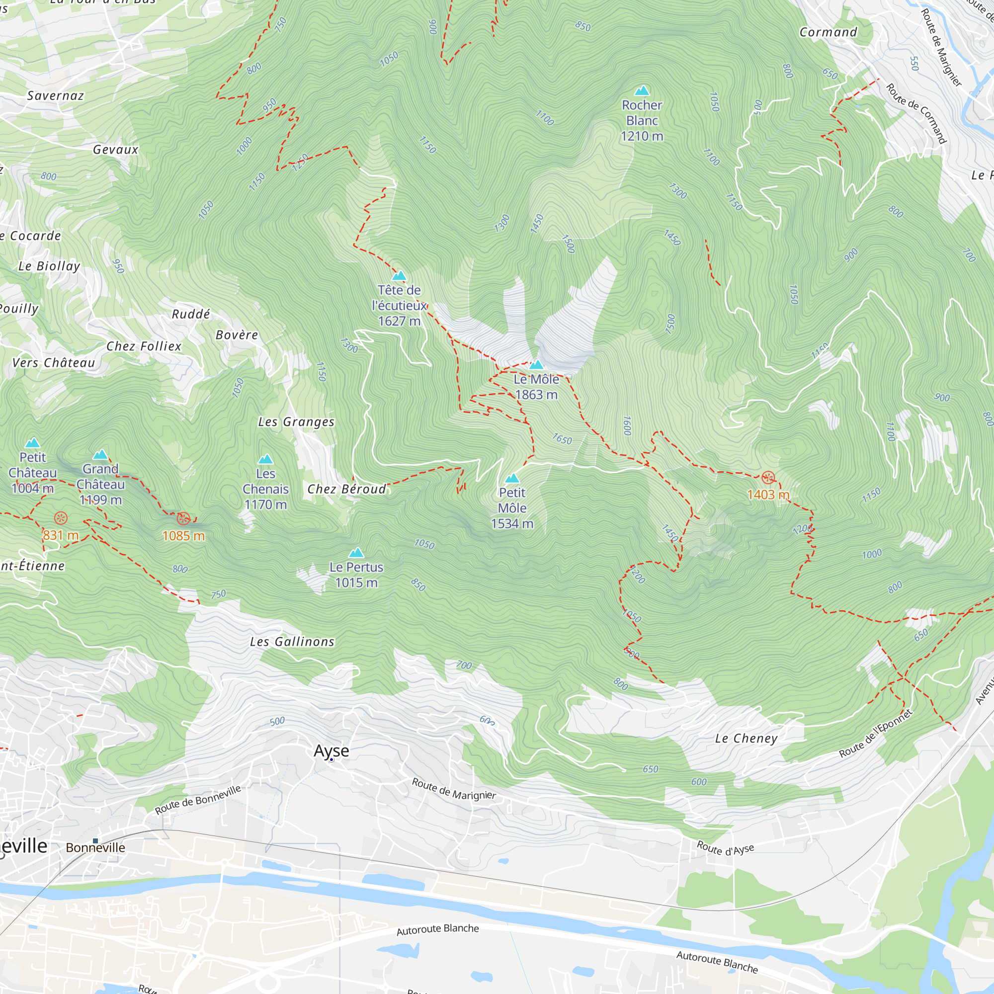 La Bergerie d'Ayze map