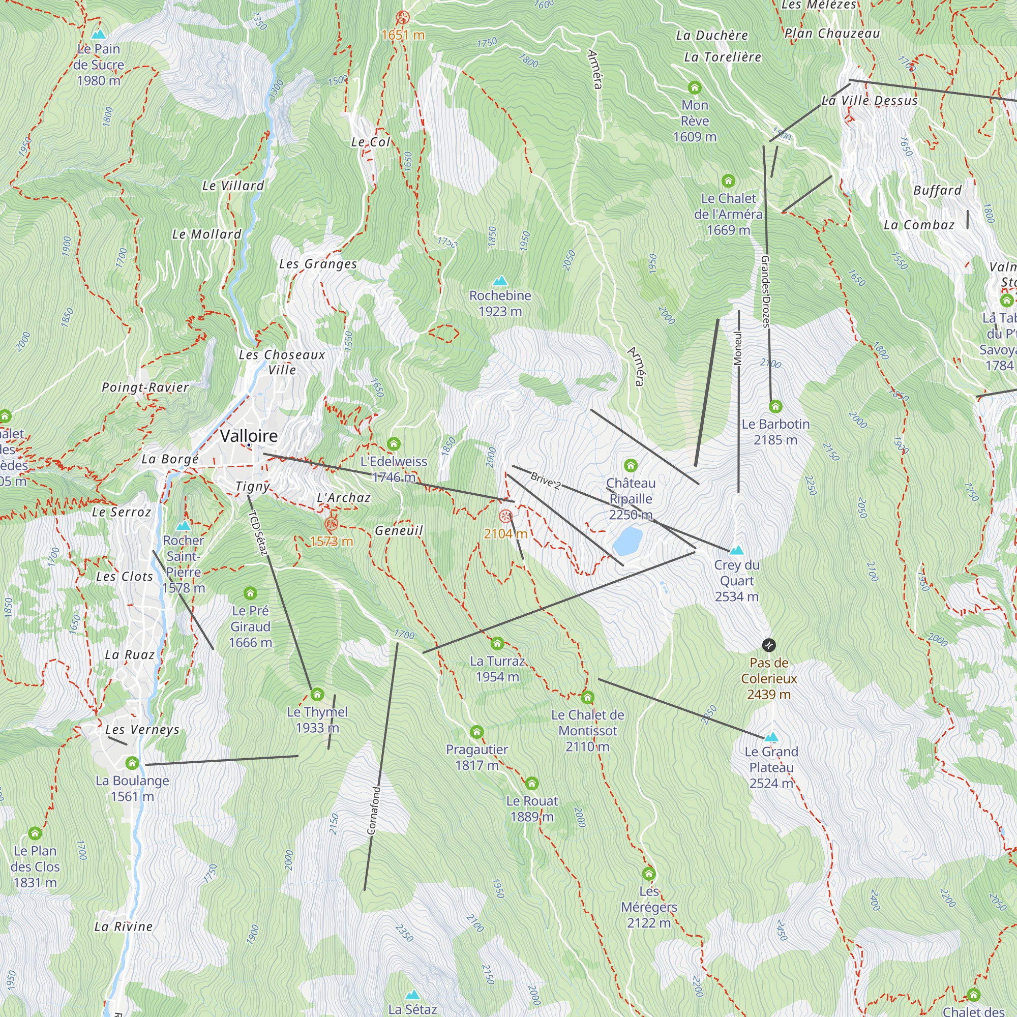 L'Alp de Zélie map