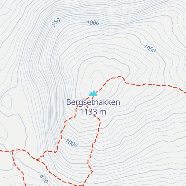 Map of Bergsetnakken