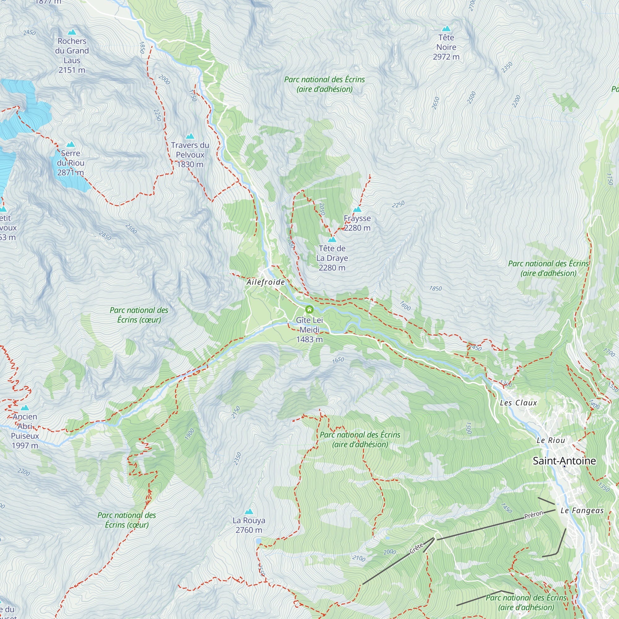 Gîte Lei Meidi map
