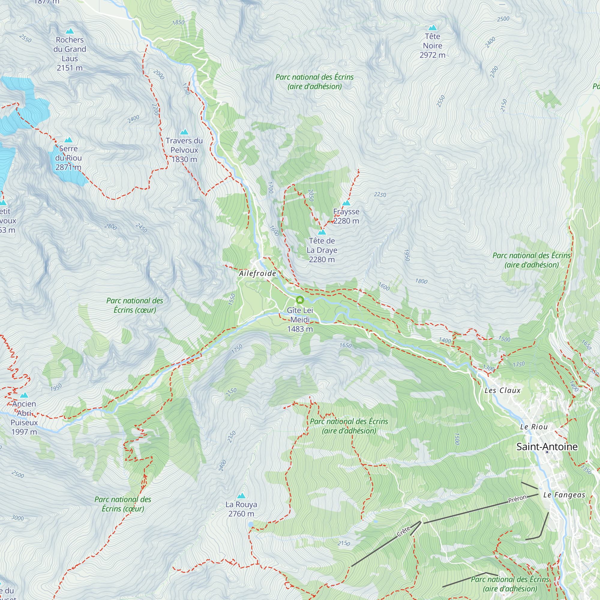 Gîte Lei Meidi map