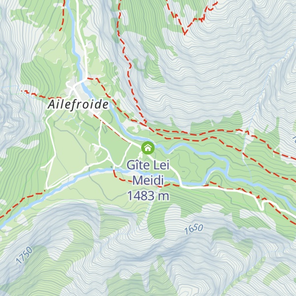 Map of Gîte Lei Meidi