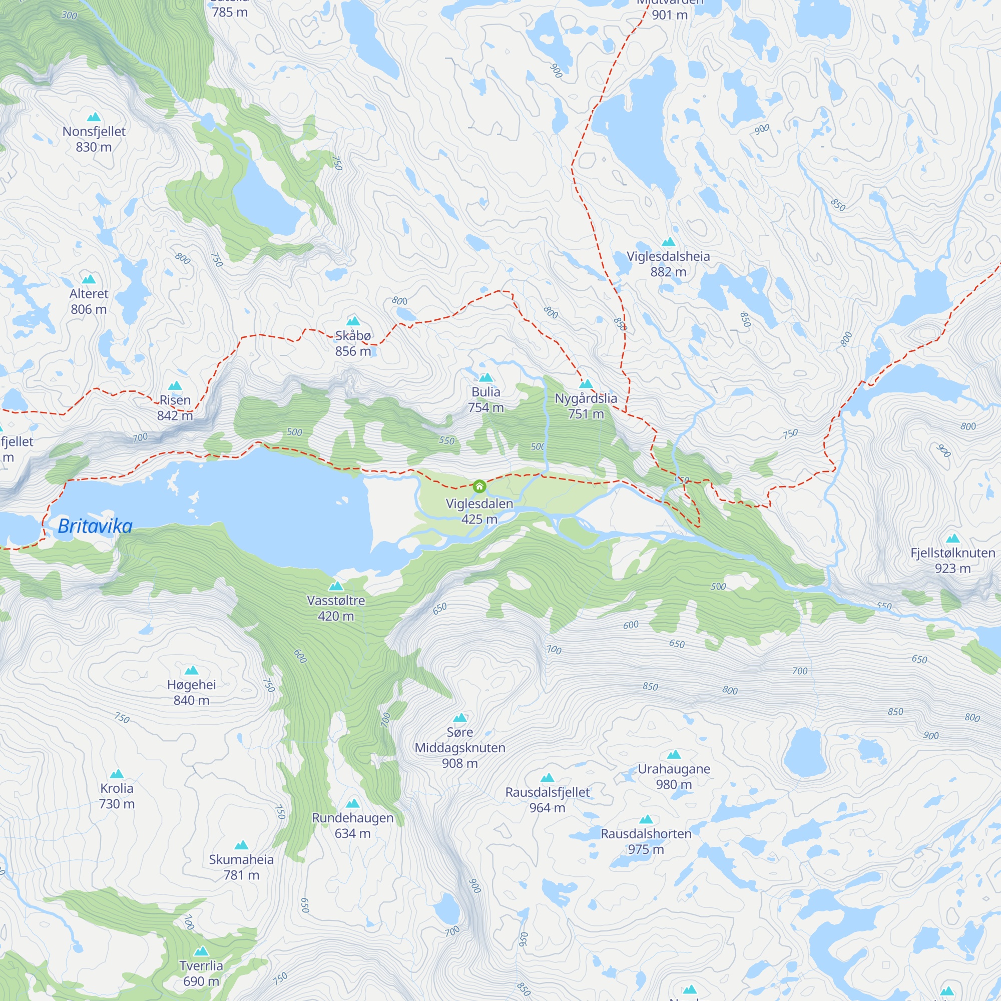 Viglesdalen ny map