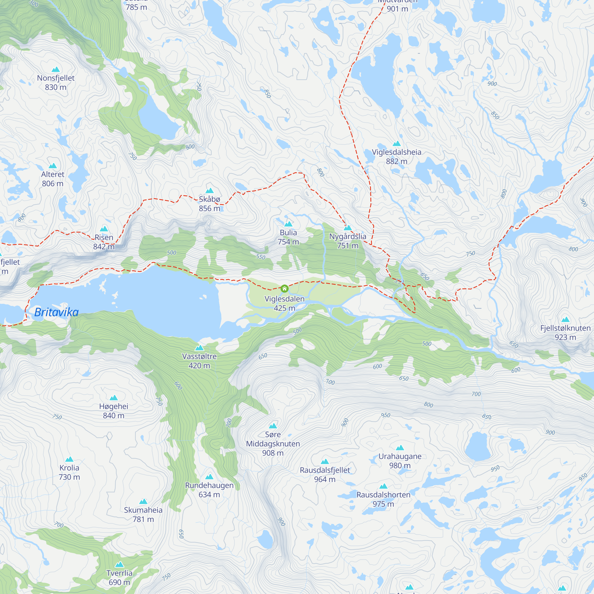 Viglesdalen ny map