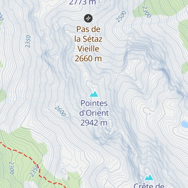 Map of Pointes d'Orient