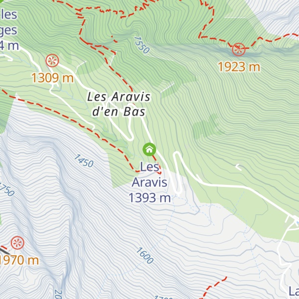 Map of Les Aravis
