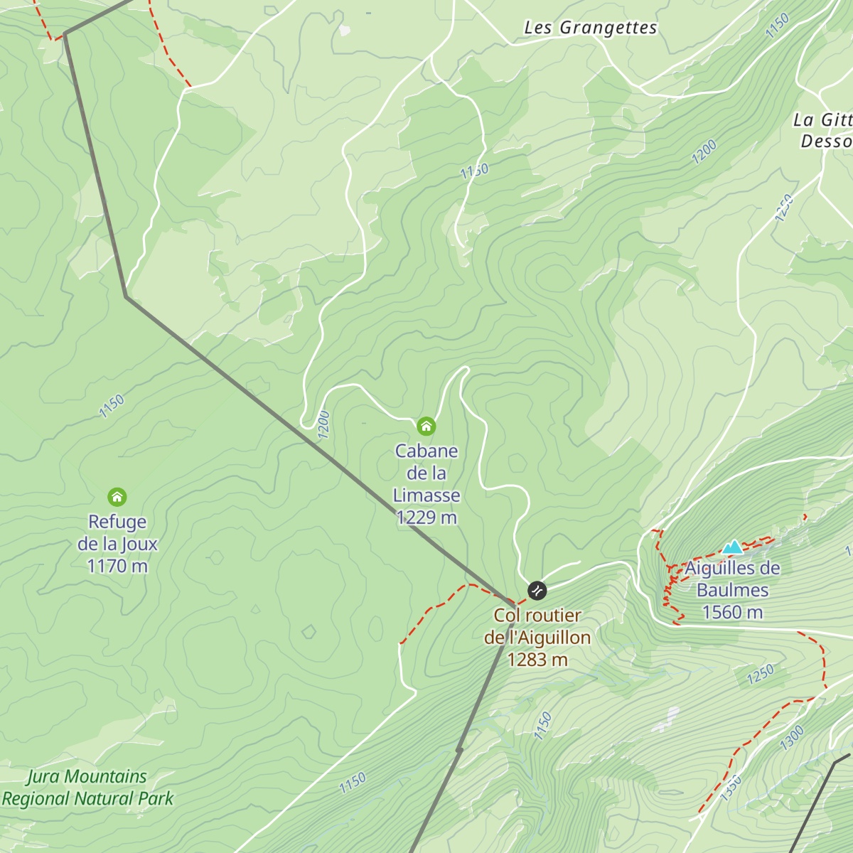 Cabane de la Limasse map