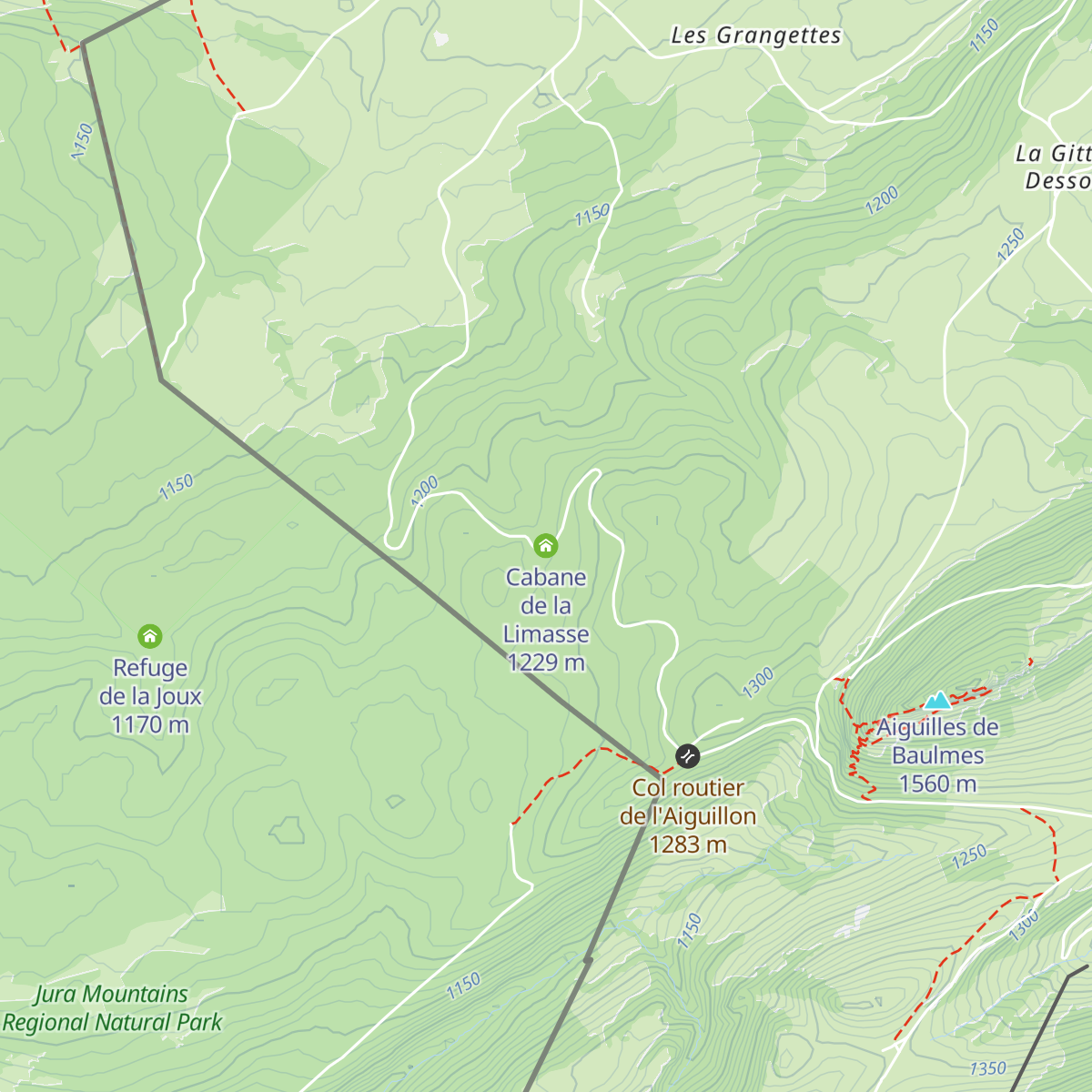 Cabane de la Limasse map