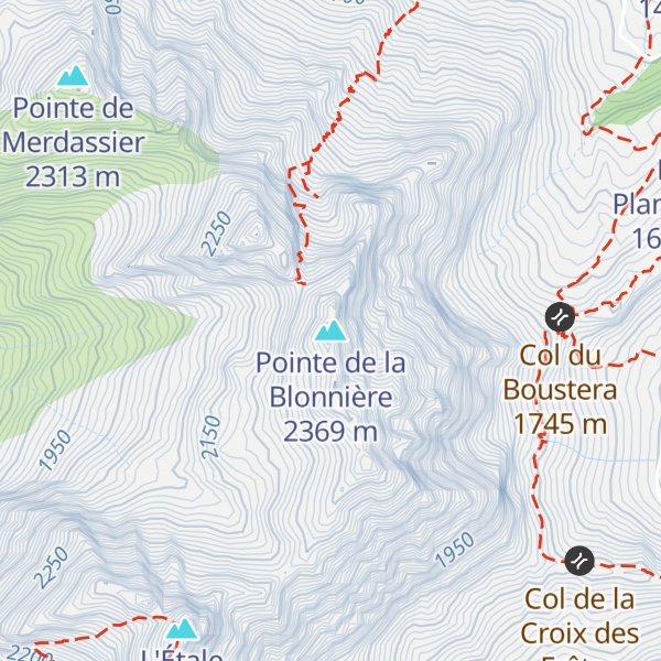 Map of Pointe de la Blonnière