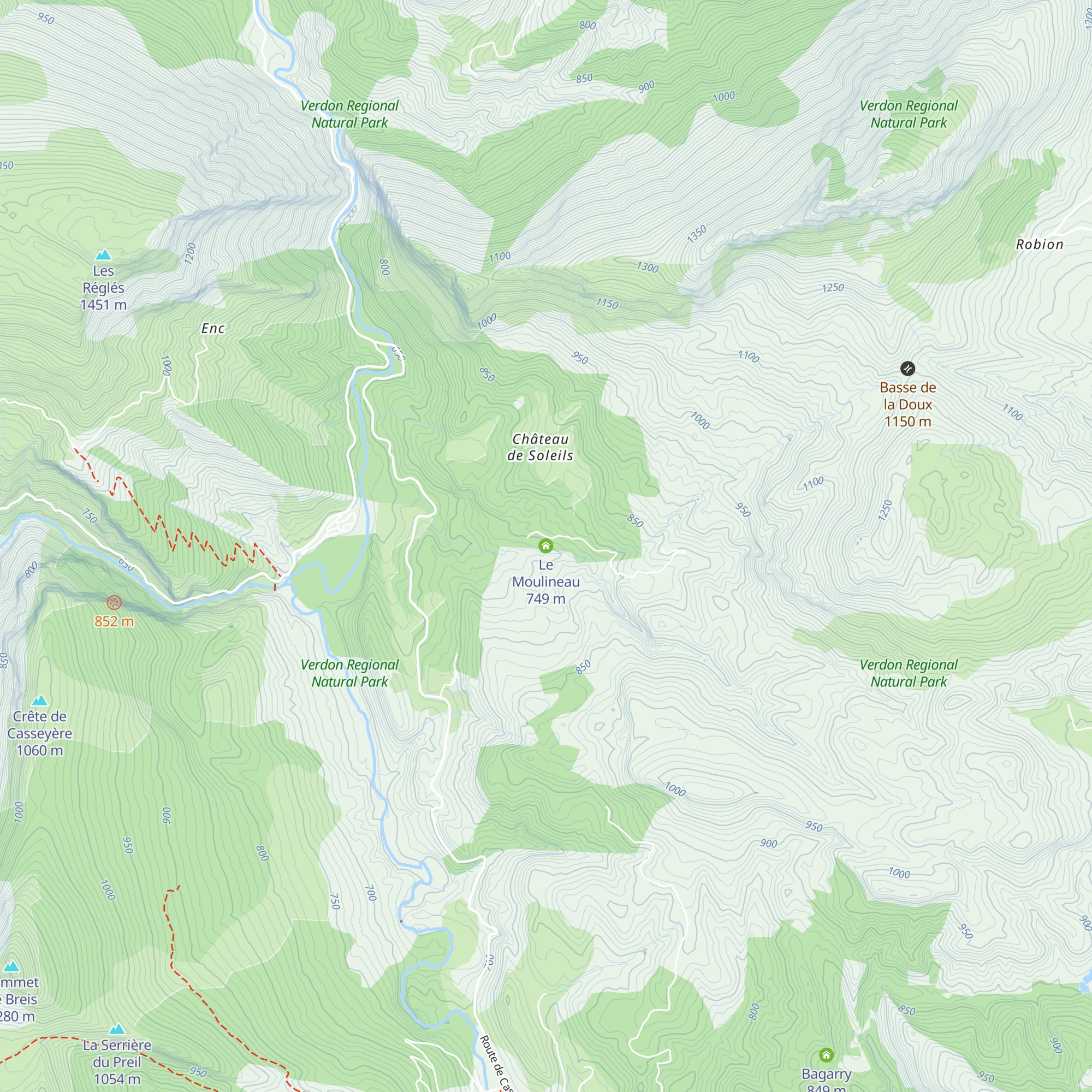 Le Moulineau map