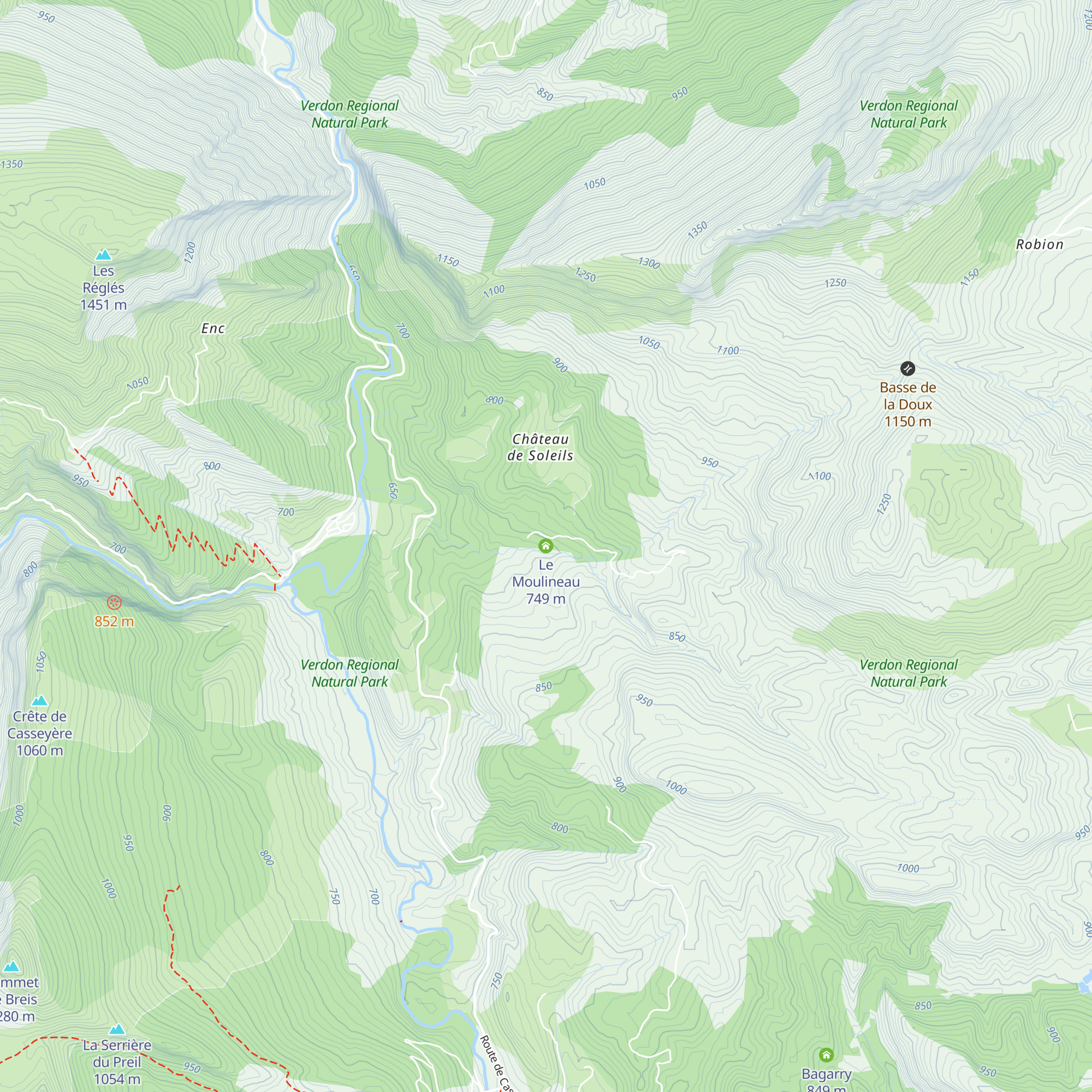 Le Moulineau map