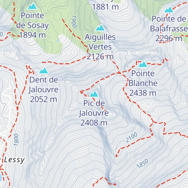 Map of Pic de Jalouvre