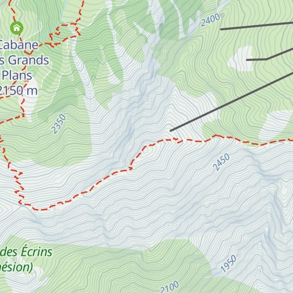 Map of La Pendine
