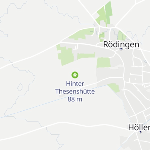 Map of Hinter Thesenshütte