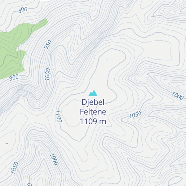 Map of Djebel Feltene