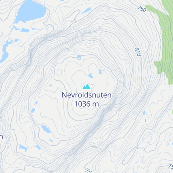 Map of Nevroldsnuten