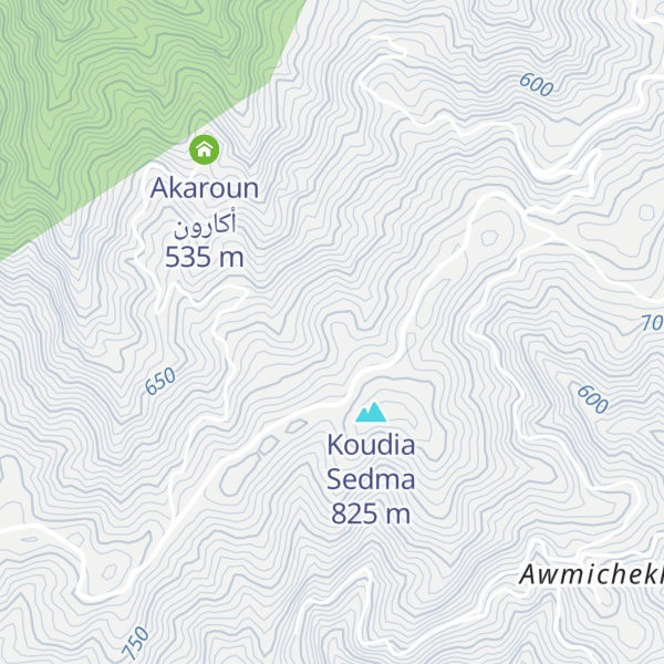 Map of Kef Bou en Nouar