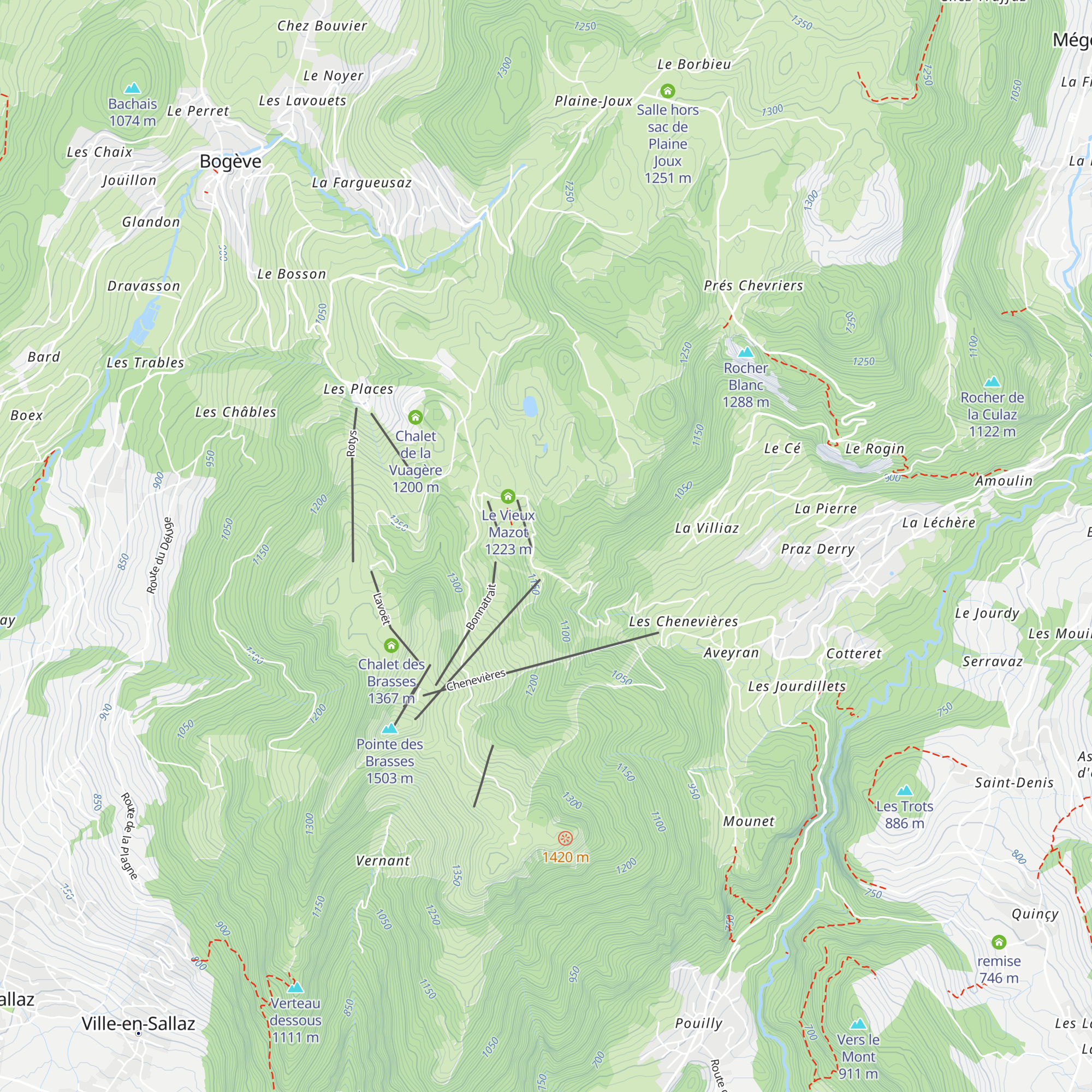 Les Chars map