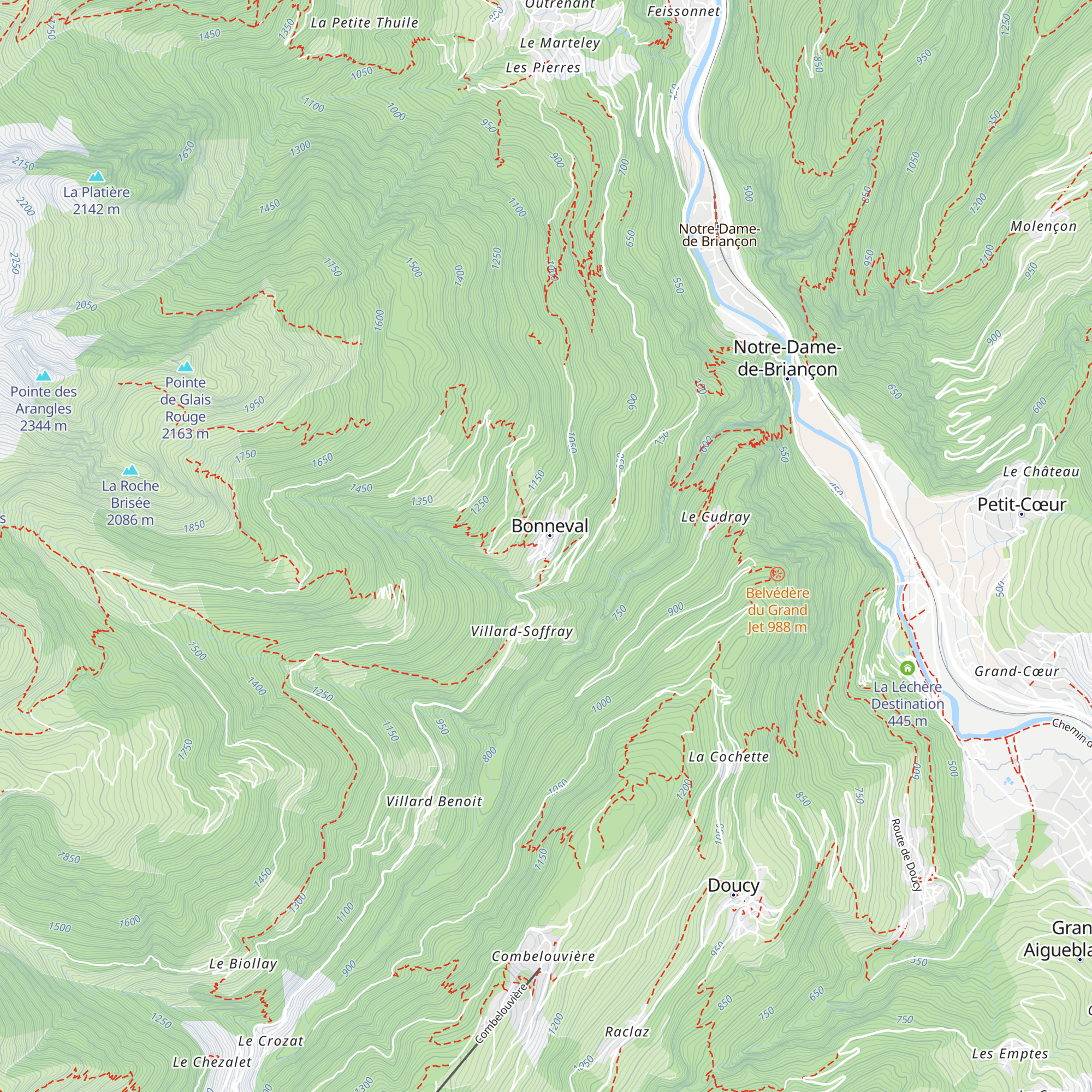 Gîte auberge de la vallée de l'eau rousse map