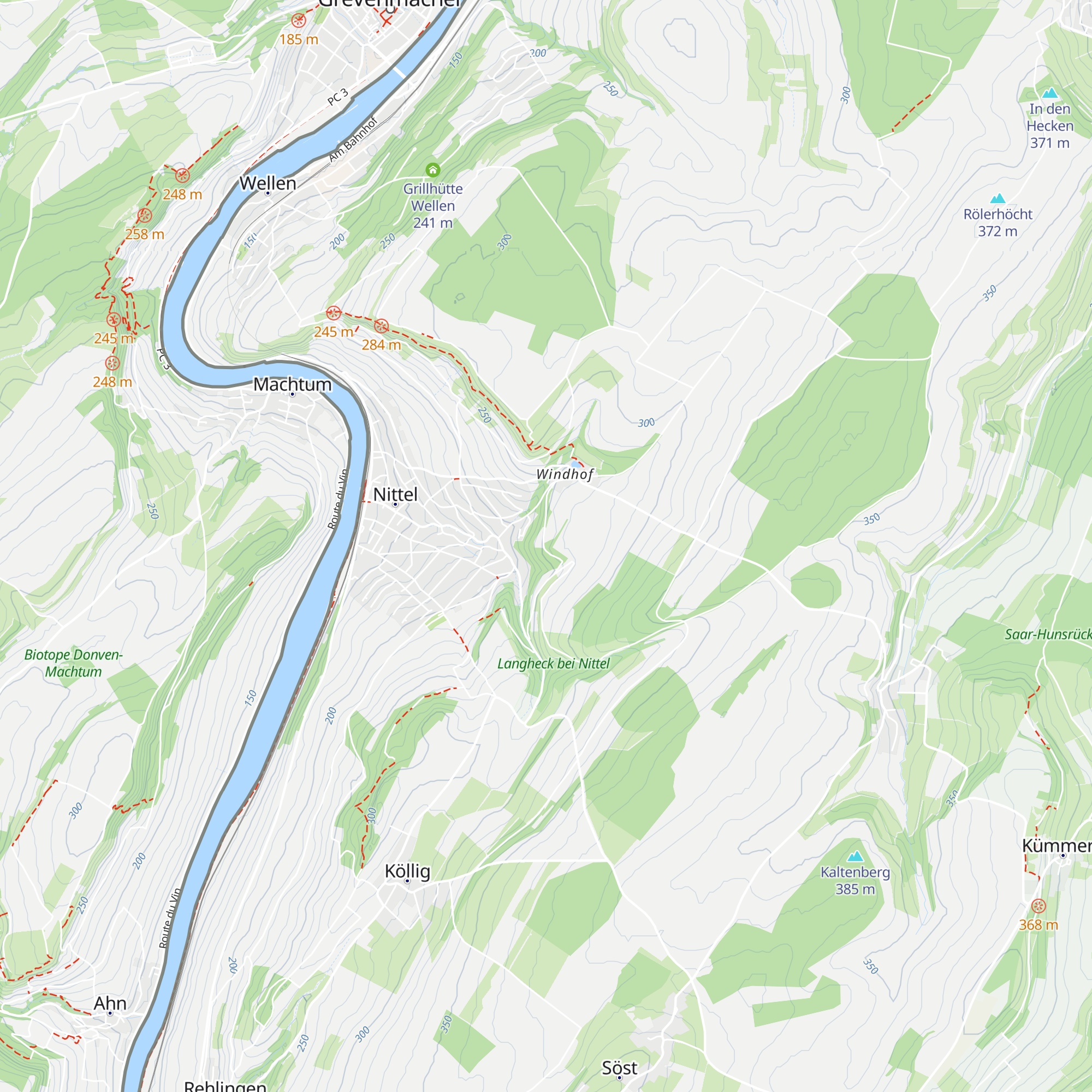 Panoramahütte map