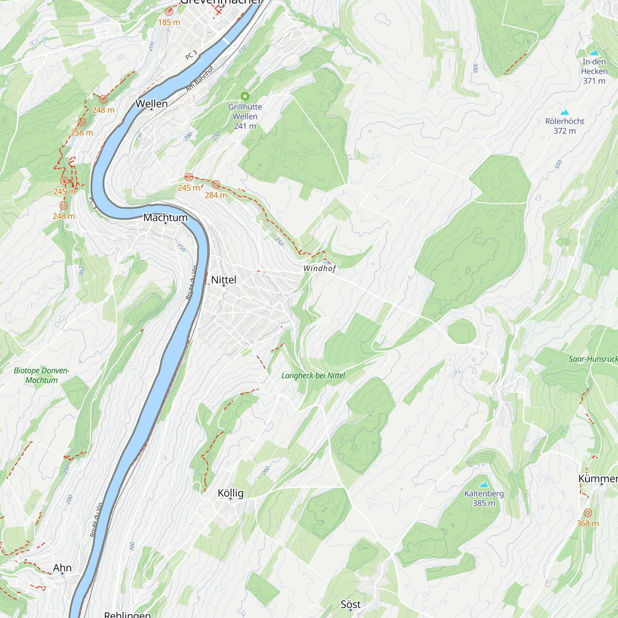 Panoramahütte map