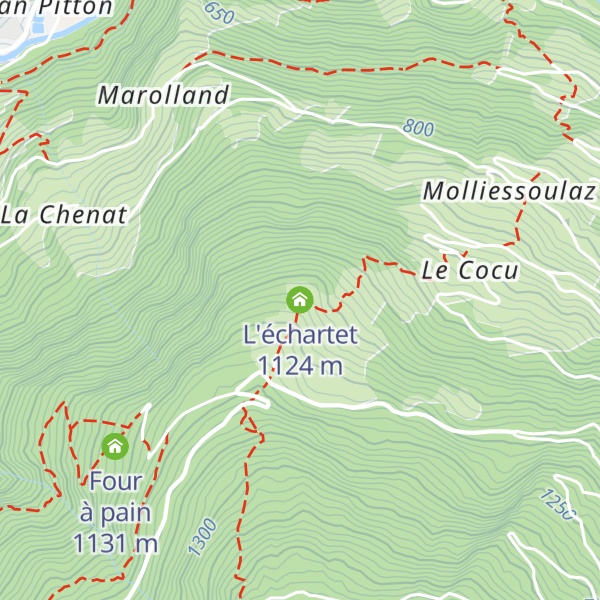Map of L'échartet