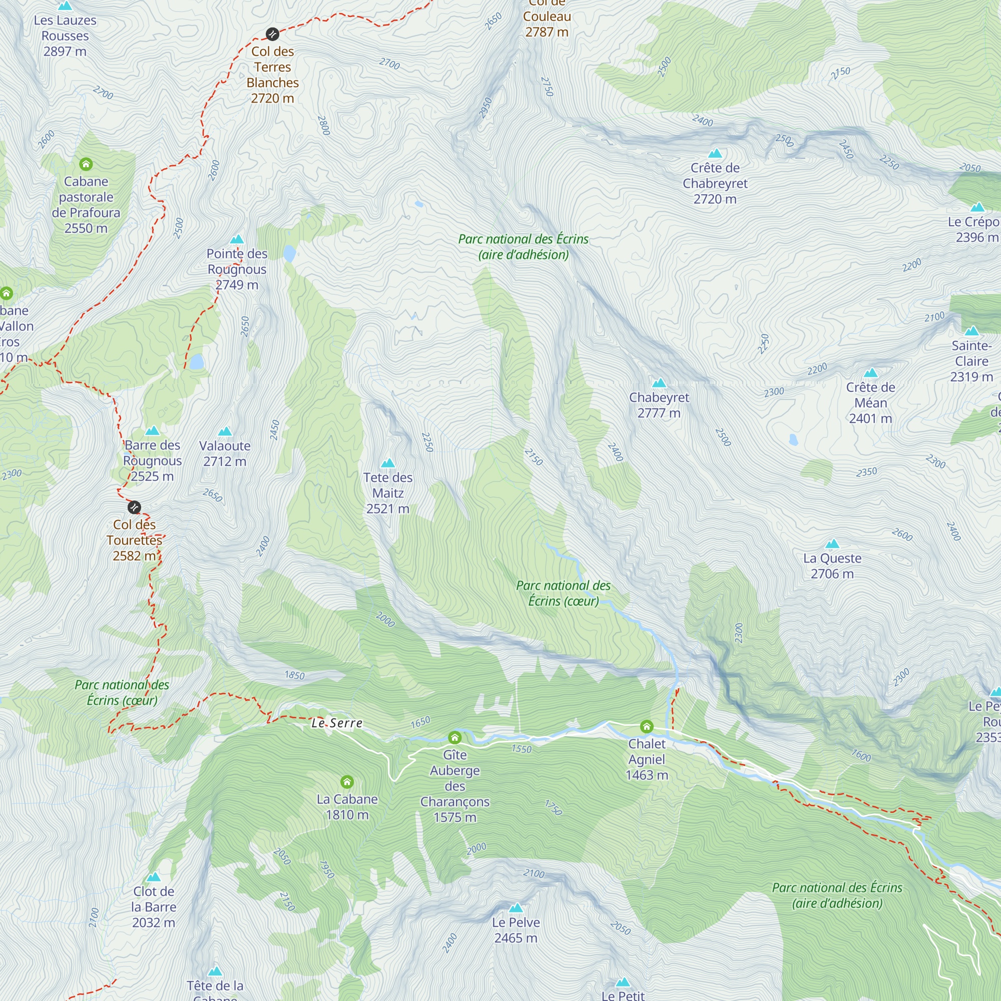 Cabane de Clot Egout map