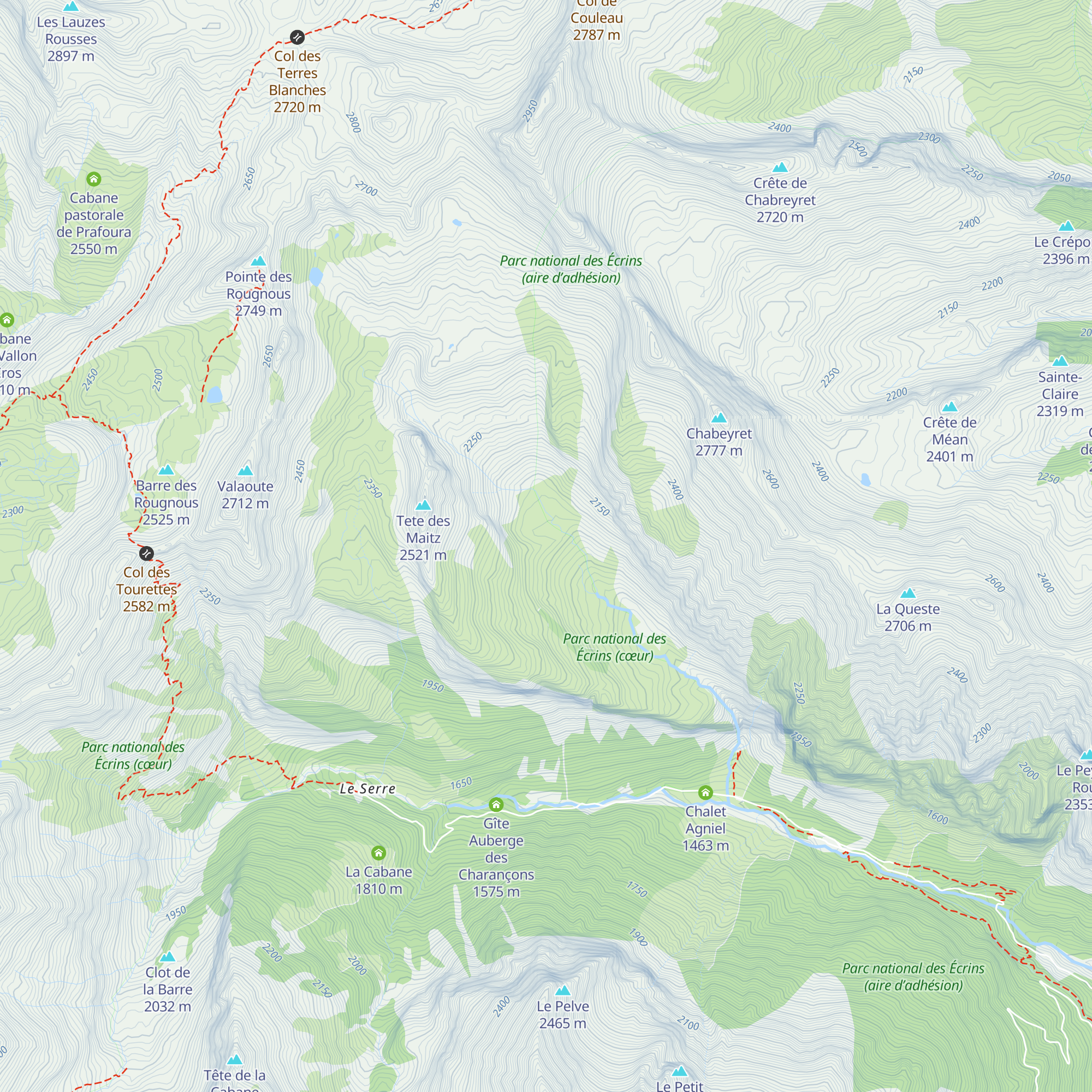 Cabane de Clot Egout map