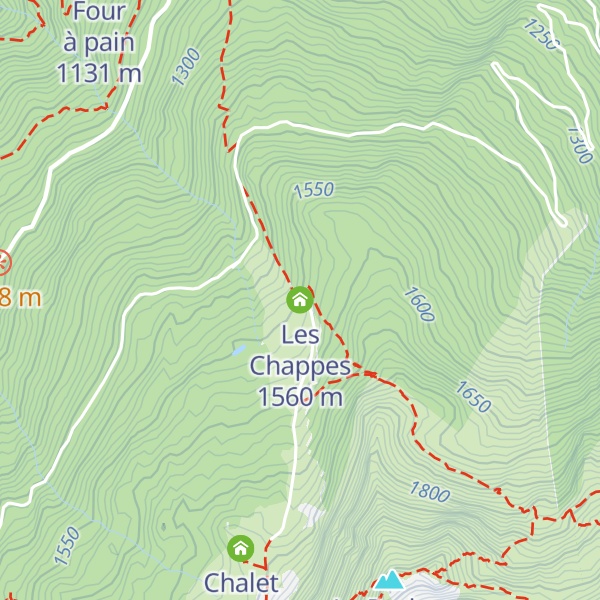 Map of Les Chappes