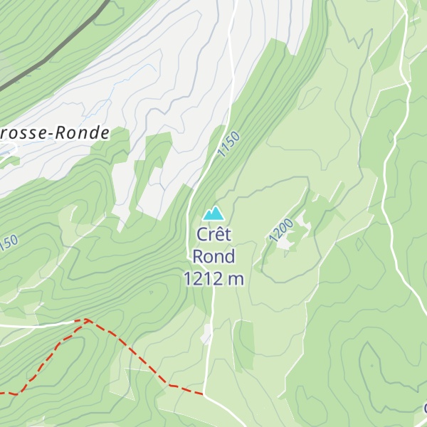 Map of Crêt Rond